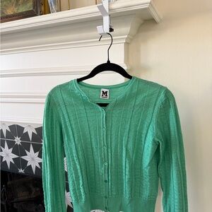 M by Missoni Green Cardigan Sweater